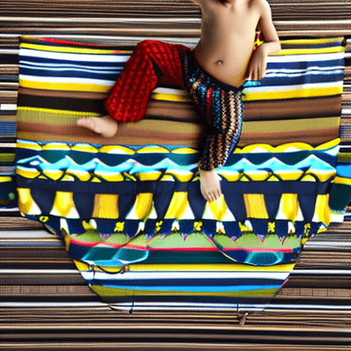 AI generated: Boy on beachwear