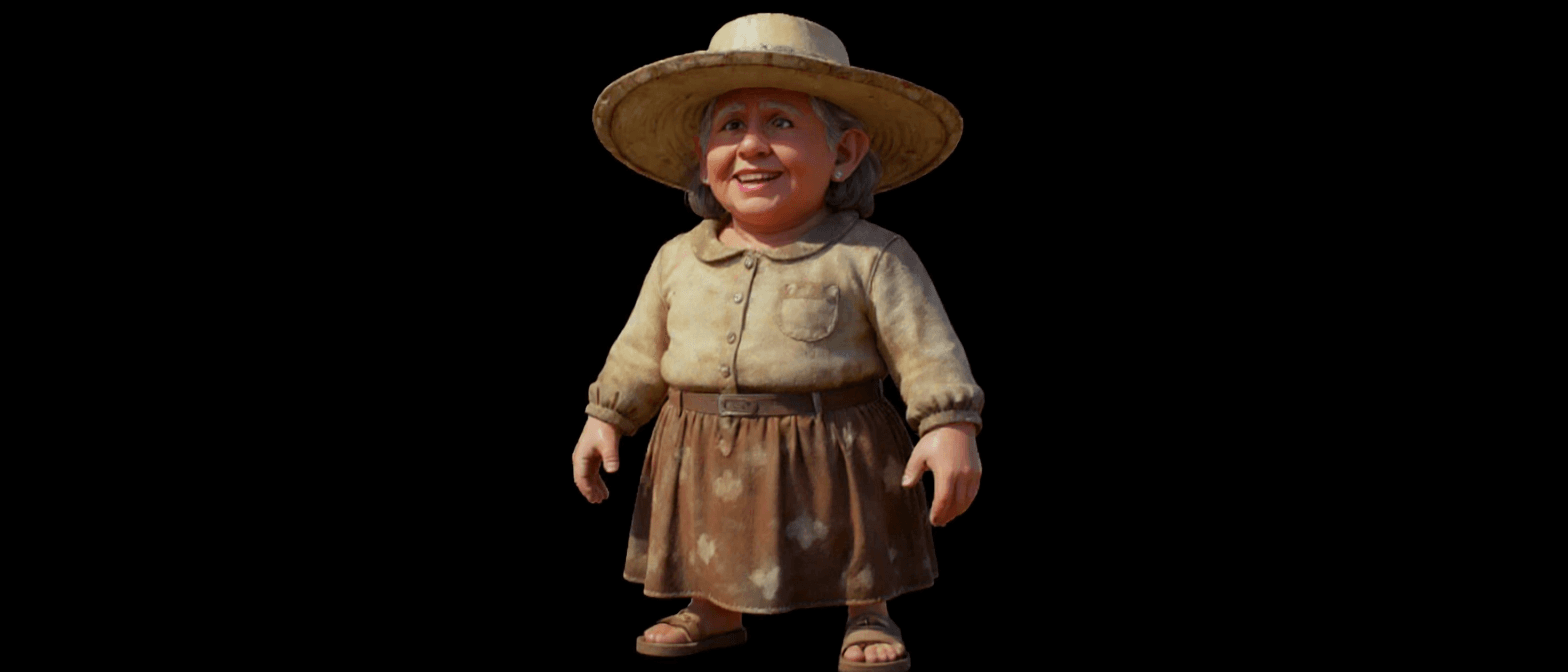 AI generated: This woman is happier and her face reflects charisma.