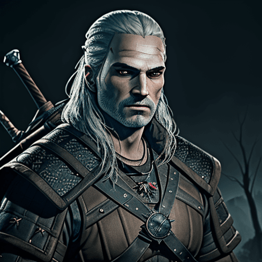 AI generated: Witcher ,4 k ,ultra HD 