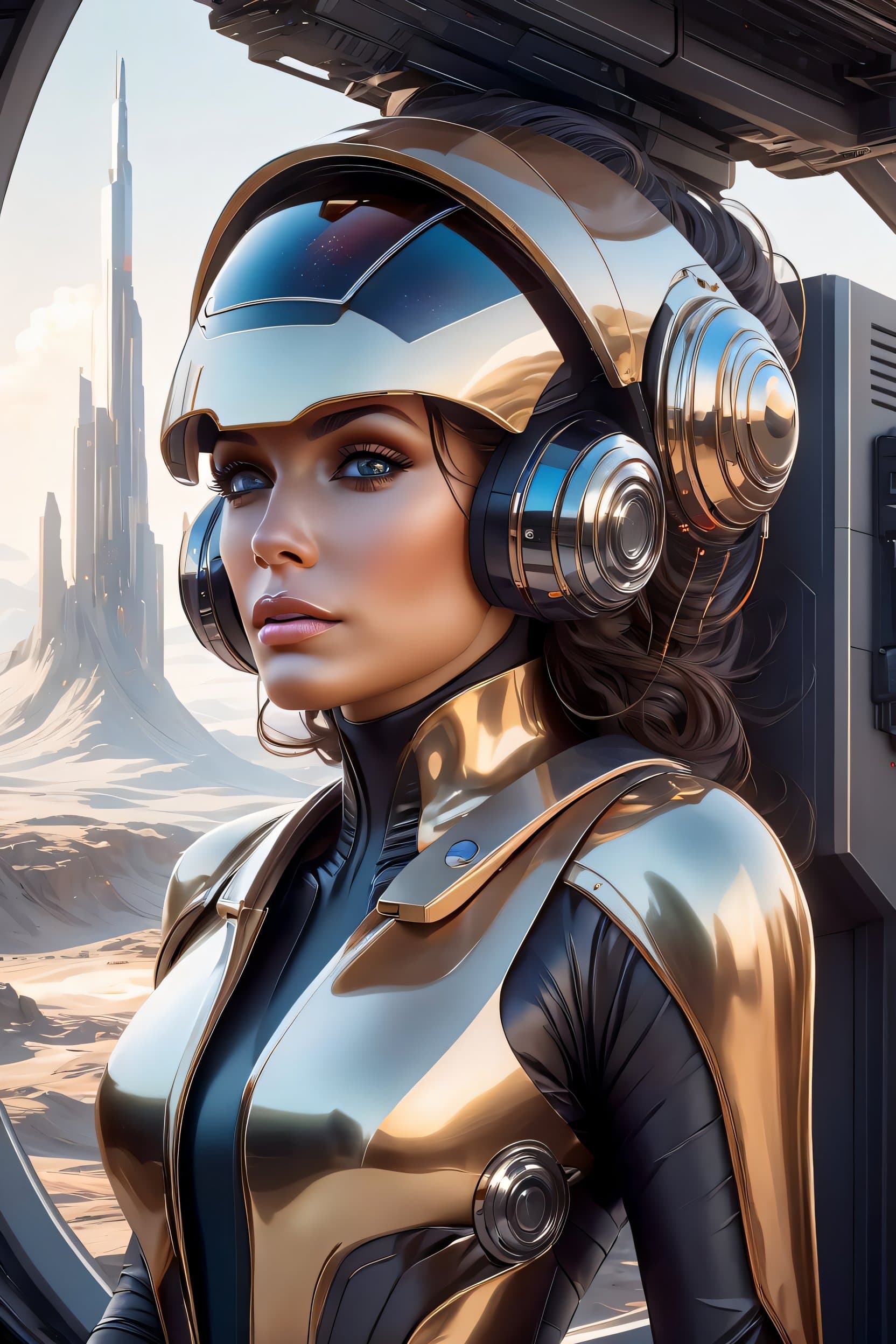 AI generated: oil on matte canvas, sharp details, the expanse scifi spacescape ceres colony, intricate, highly det...