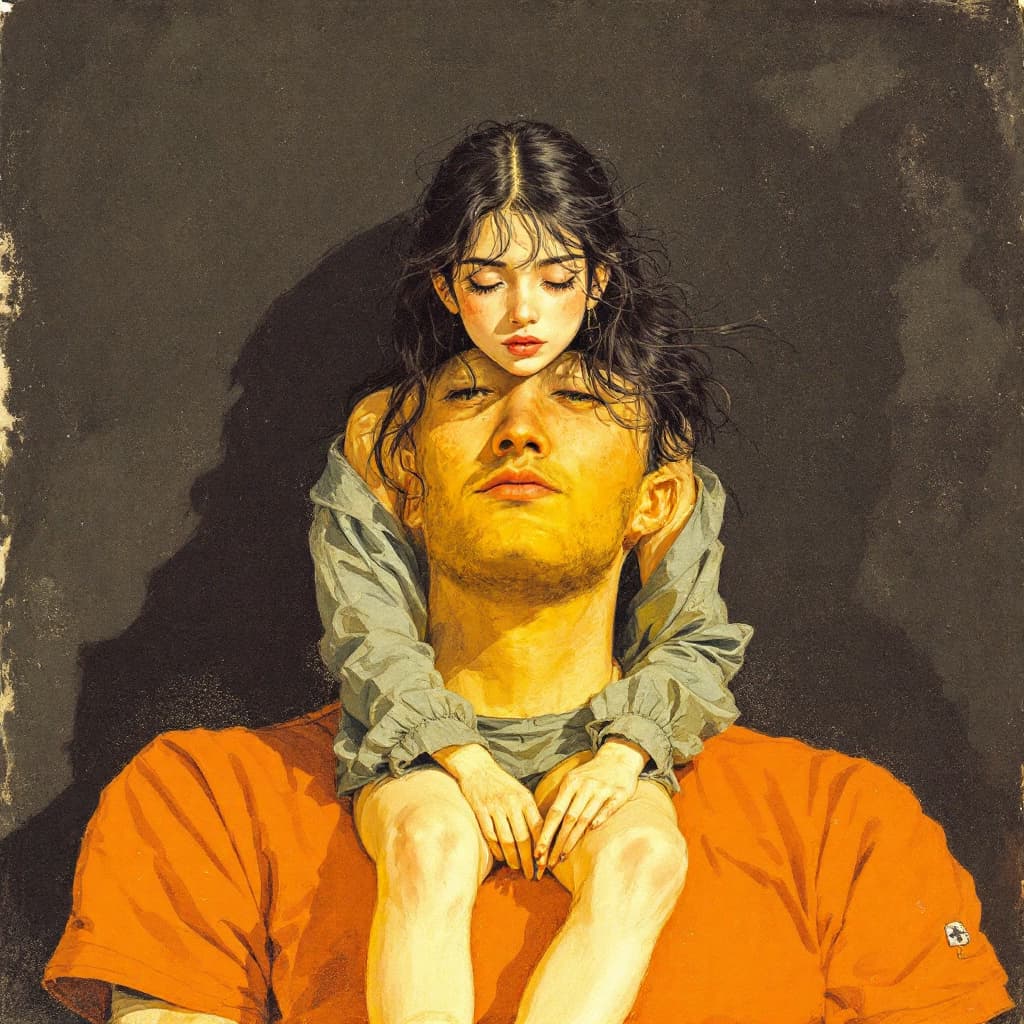 AI generated: girl sitting on guy's face