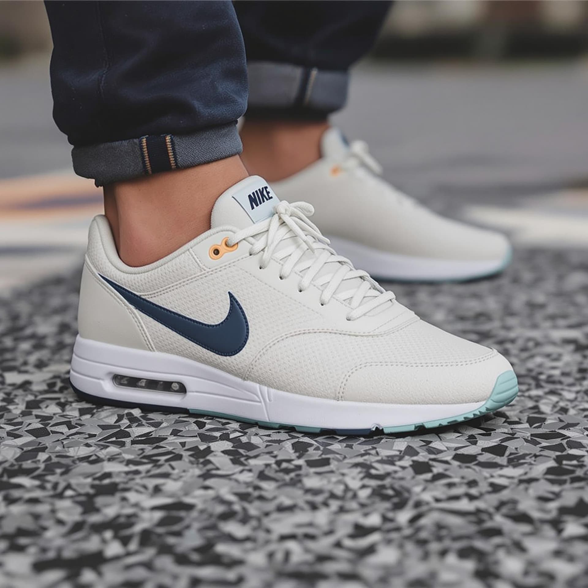 AI generated: zapatillas nike llenas de lodo 