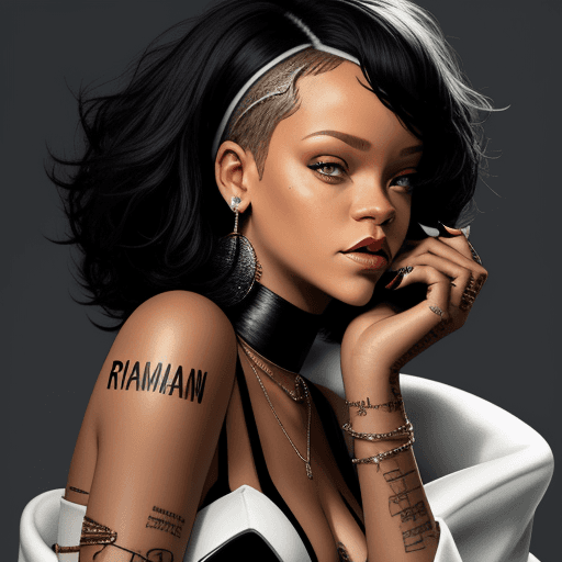 AI generated: rihanna,