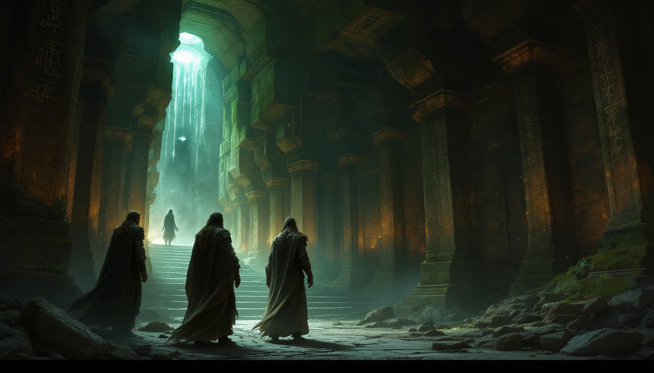 AI generated: - **The Oracle’s Presence**: Though not yet fully visible, her presence is felt—a shadowy, almost sp...