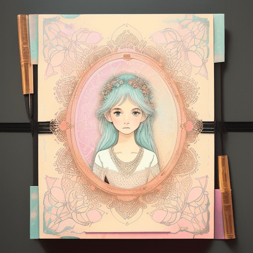 AI generated: Pastel boho illustration,  cover design, cute Hedgehog, inspired by Amy Sol, slight smile, superimpo...