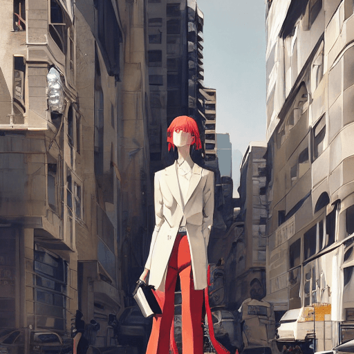AI generated: mdjrny-v4 style luxury fashion in the streets of sunny vancouver, balenciaga, loewe, raf simons, pho...