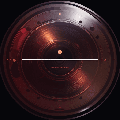 AI generated: UI logo design, film reel surrounded by beauty products with cinema background, silhouette of a woma...