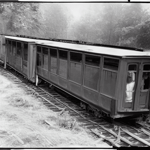 AI generated: cleaning the passenger carriage