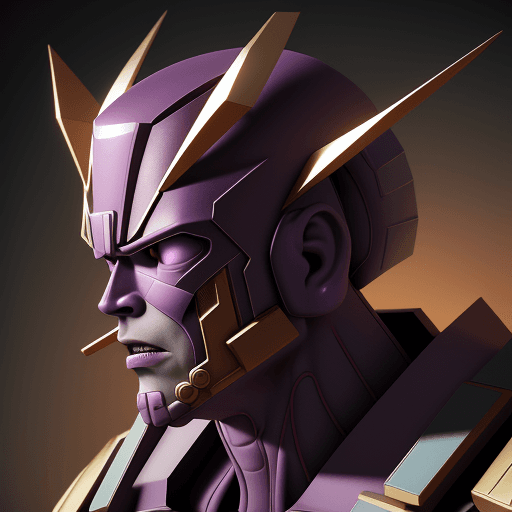 AI generated: Galactus of Marvel, acariciándose la mandibula, 8K, masterpiece, octane render, ray-tracing