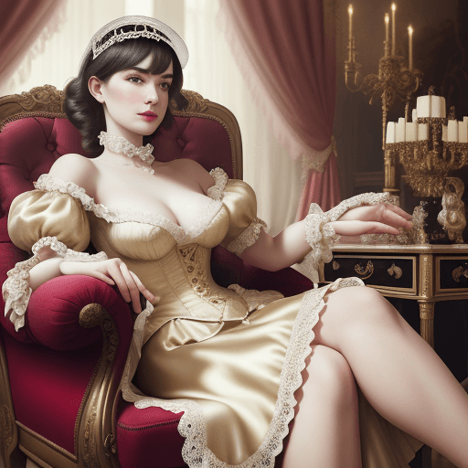 AI generated: (sumptuous allure:1.3), (Baroque chic:1.1), regal ambiance, fashion photography, 4k UHD resolution, ...