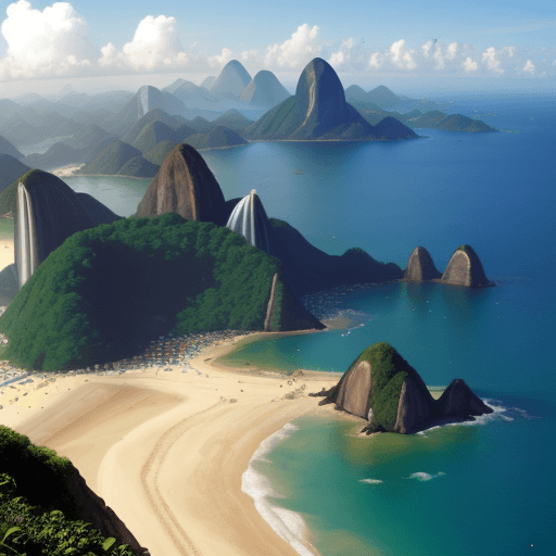 AI generated: viajando a brasil