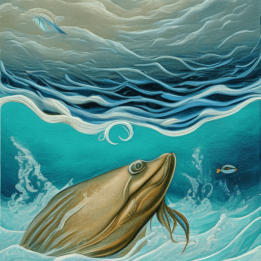 AI generated: Create a painting about the inhabitants of the ocean. About its depths in a revival style.Create a p...