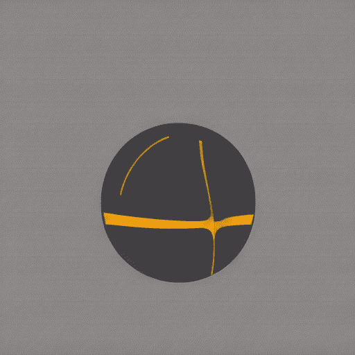 AI generated: minimal line logo of a basketball team, vector 