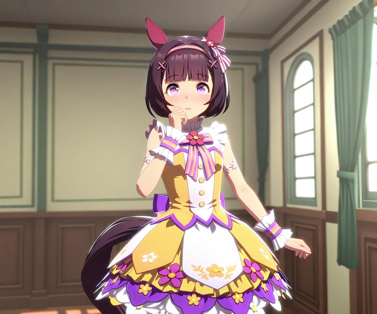 Nishino Flower (Umamusume) in game style 3D ILL-v2