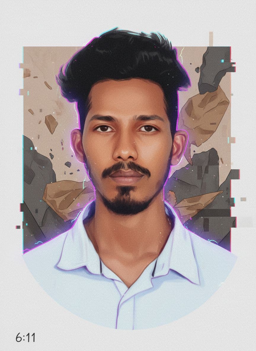 AI generated: drawing an artistic digital image of a man  ,  in the style of frank cho, elina karimova, mono-ha, s...