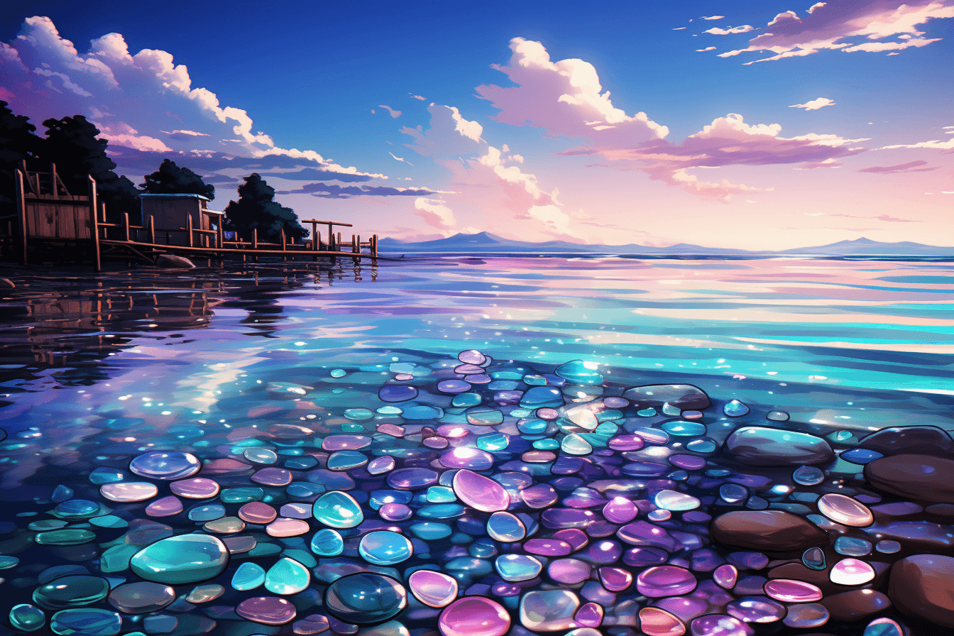 AI generated: A painting of an abstract ethereal beach rainbow light impressive skies --ar 3:2 --q 5 --c 100 --s 1...