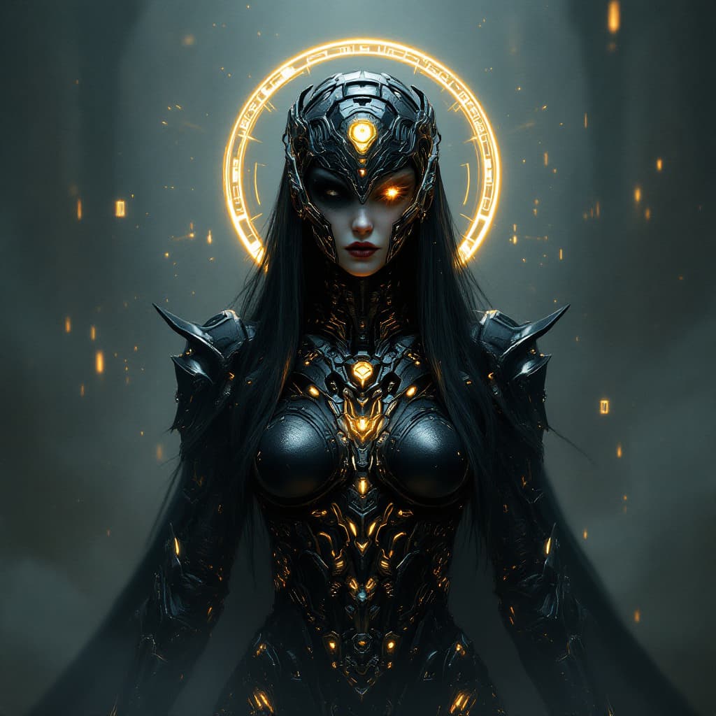 AI generated: (hero view:1.5), Gothic style Gothic style 1woman, (full body image with nothing cropped out:1.2) , ...