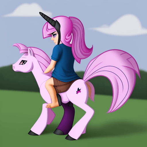 AI generated: my little pony with a horse penis fucking a guy in the ass, horse penis