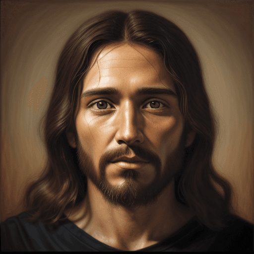 AI generated: face of jesus christ, realistic, artistic