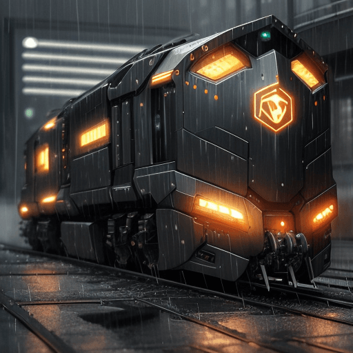 AI generated: A cybernatic locomotive on rainy day from the parallel universe
Noise: 50%
Style realistic
Strength ...