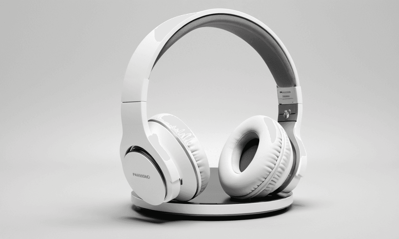 AI generated: a white headphone, an ambient occlusion render, inspired by Carl Gustaf Pilo, featuring brains, neur...