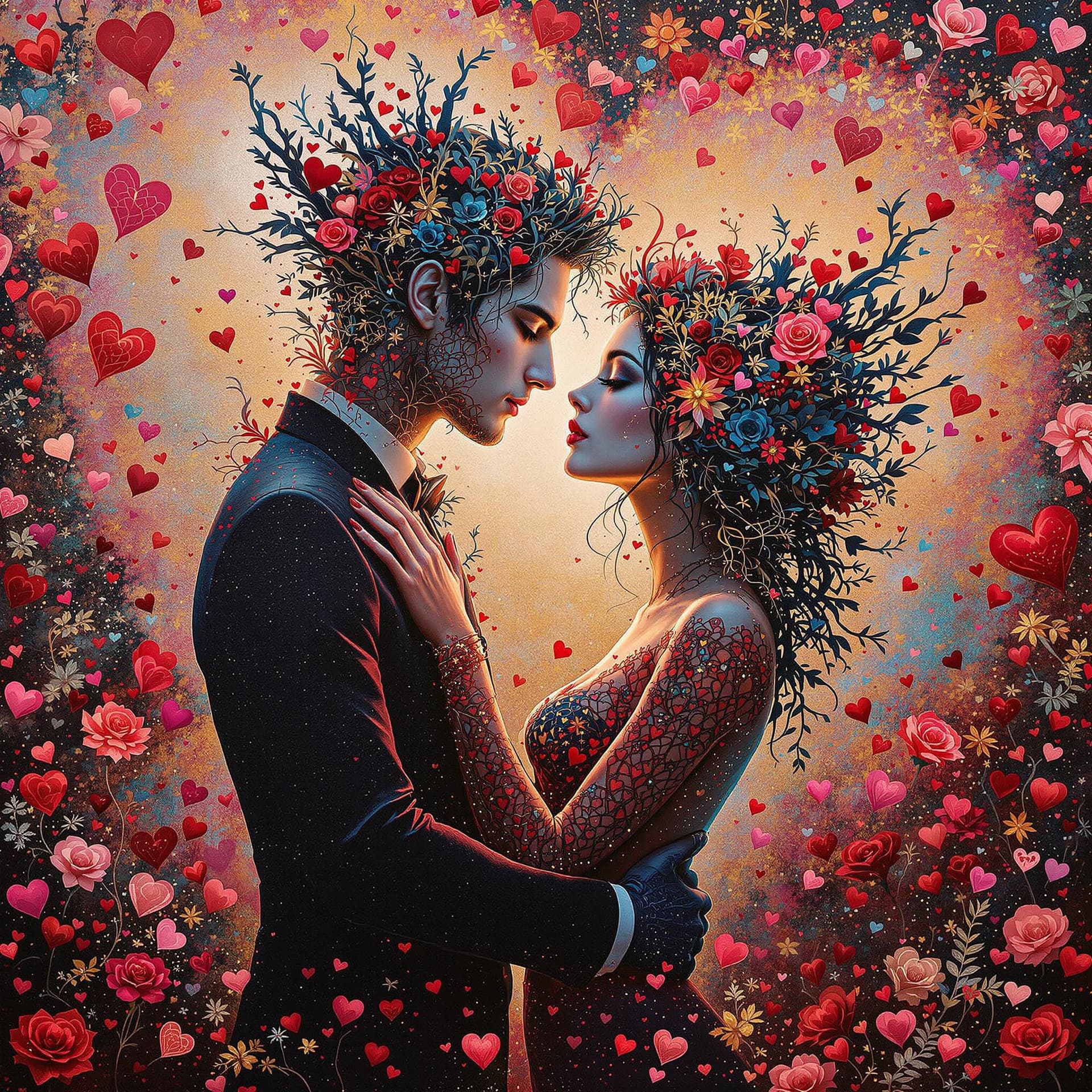 AI generated: the artwork is a hyper maximalist masterpiece that is both unique and original, featuring a perfect ...
