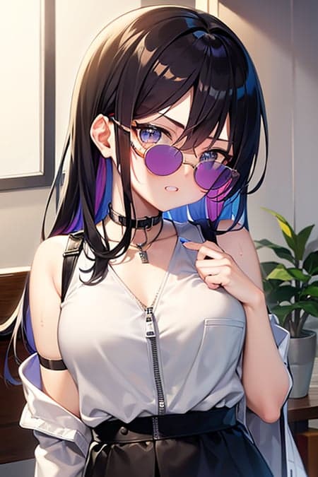 round tainted glasses