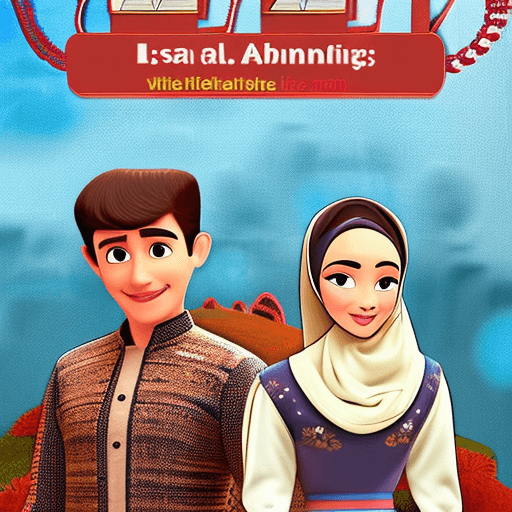 AI generated: Disney Pixar film poster, a man with short hair, handsome and kind wearing a brown long-sleeved bati...