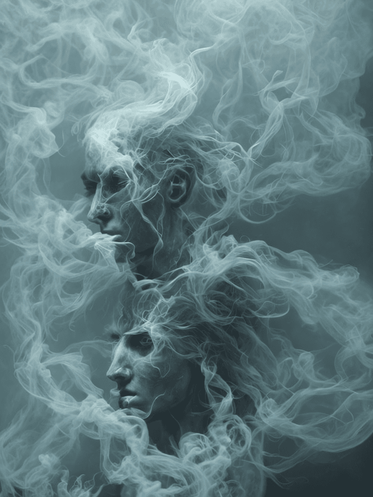 AI generated: Ghost in Smoke, Hauntingly beautiful,feerie lighting, wispy tendrils, etherial, Highly detailed, Art...
