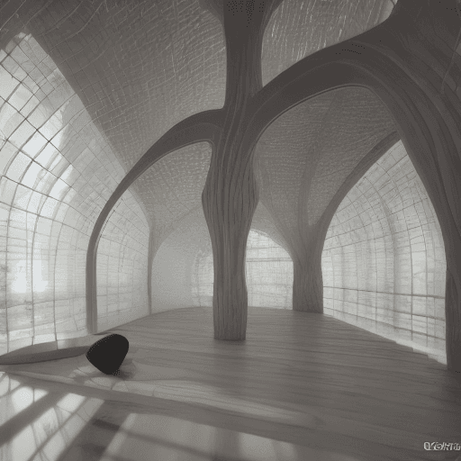 AI generated: Absolutely perfect male anatomy house. It is the shape of a monk in Buddhism. Crafted from beautiful...