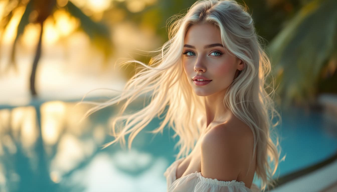 AI generated: A dreamy, soft-focus photograph captured with a Sony A1 50,1 mb using a 200mm lens captures a serene...