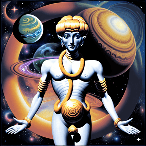AI generated: Venusian Cosmic Master









