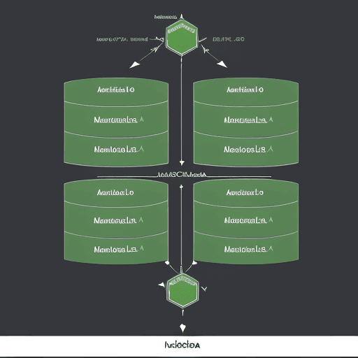 AI generated: High-level diagram of a MariaDB Galera cluster of 3 nodes