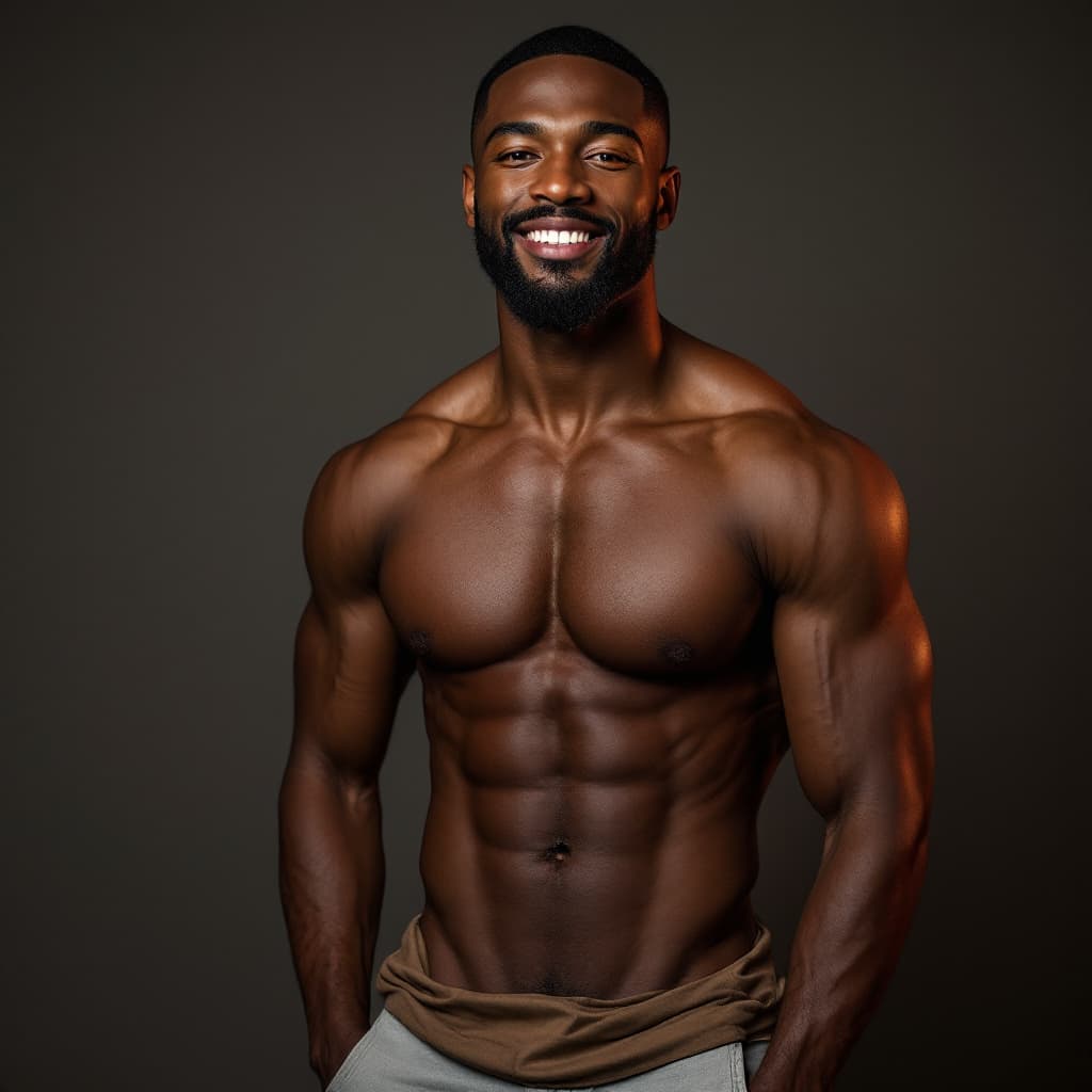 AI generated: a vibrant professional studio full body photograph of a young, handsome, attractive, friendly, casua...