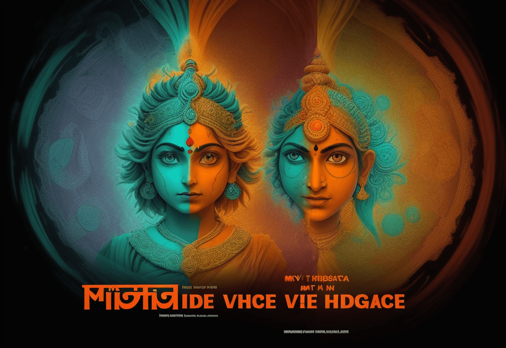 AI generated: my movie title is HIndu vs Hindu
create an image which depics hindu tradition on one side and scienc...