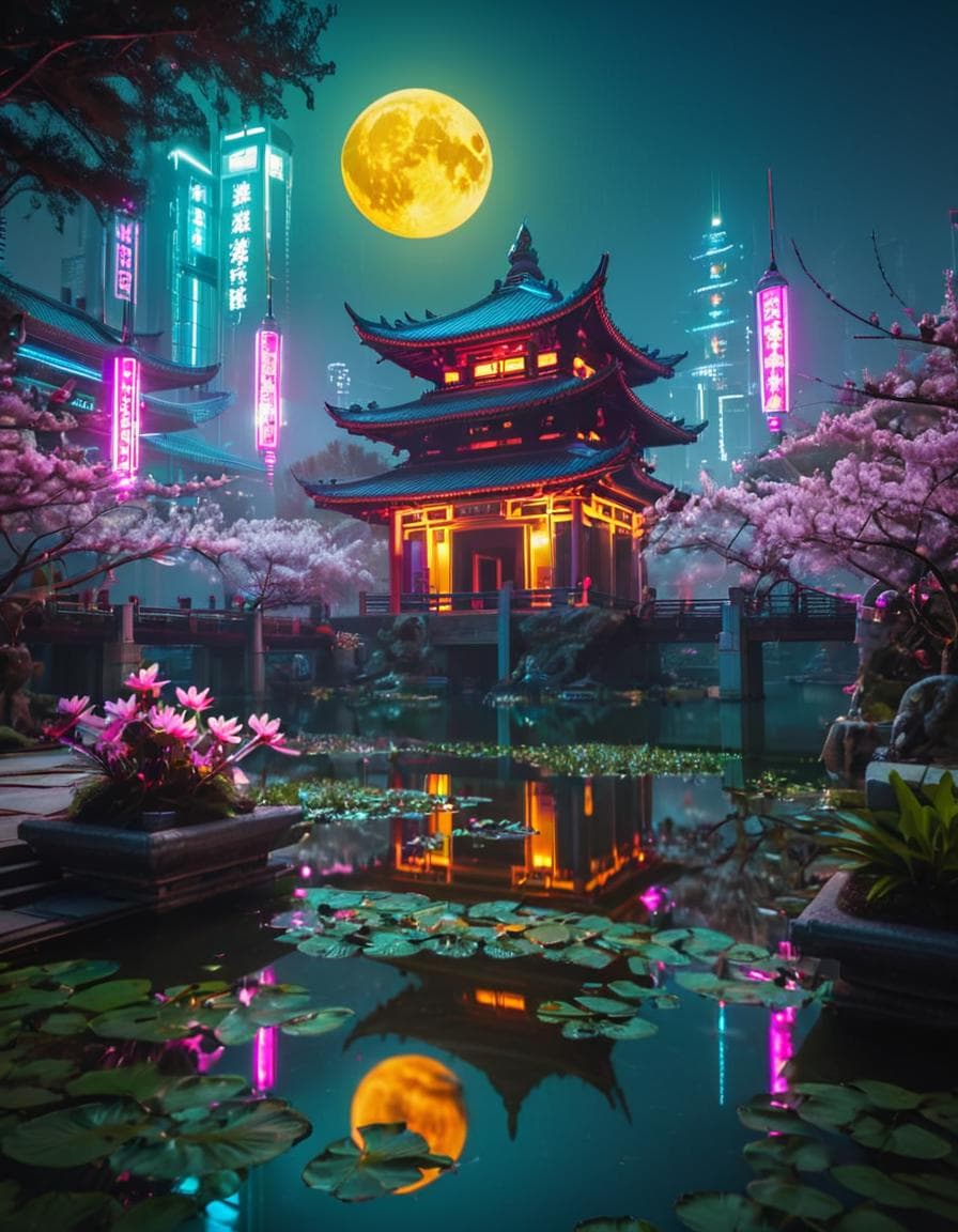 City Worlds : Cyberpunk Temples