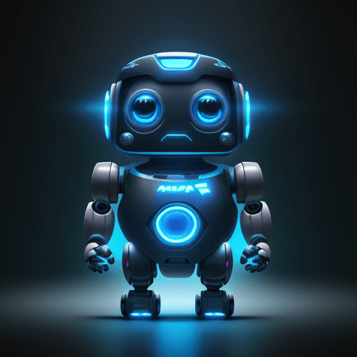 AI generated: small robot, cute, pixar, unreal engine, tron, hyper detailed, volumetric lighting