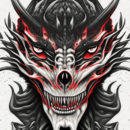 AI generated: Demon art
