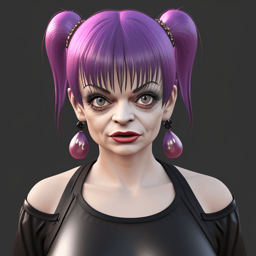 AI generated: Nina Hagen 3d realistic render