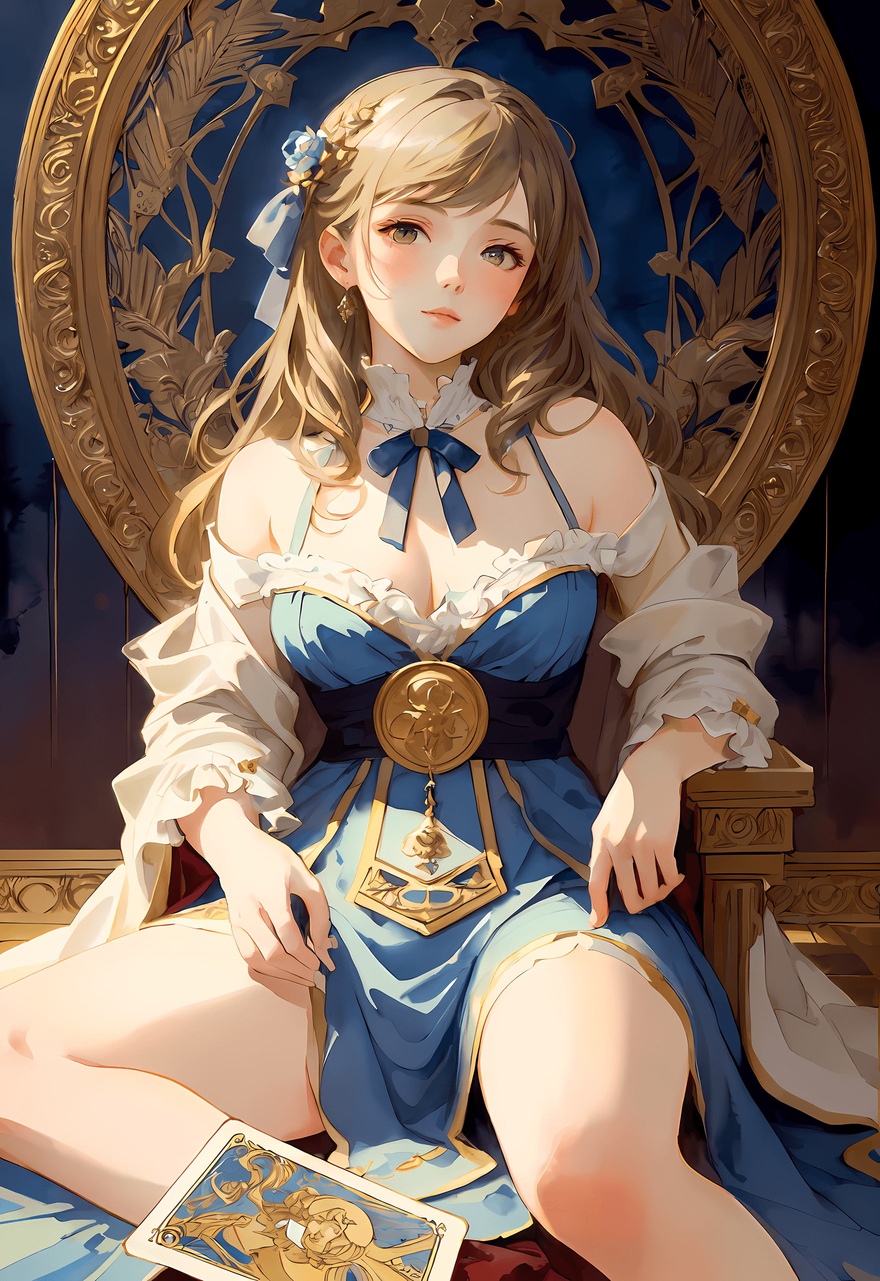 AI generated: (masterpiece, award winning, highest quality:1.2) , Watercolor, Somnus, 1girl, solo, detailed face, ...