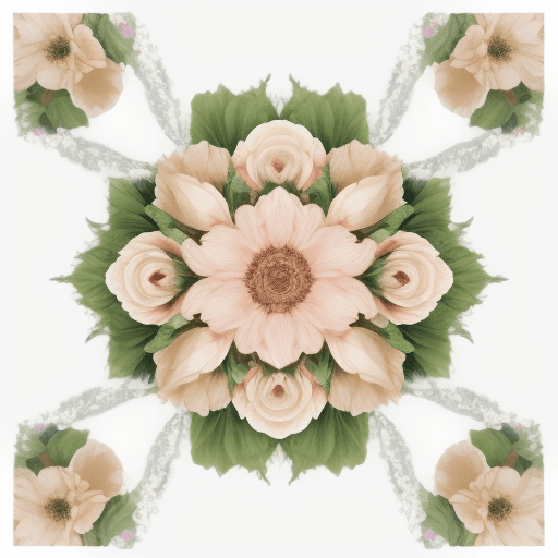 AI generated: a seamless floral art