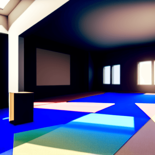 AI generated: Generate a realistic architectural render of a multipurpose room for Cusco with a spacious and versa...