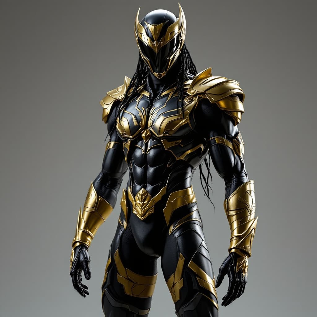 AI generated:  ultra real A The jumpsuit comes with muscle padding in the chest and arms, giving you a buff and to...