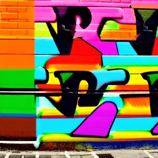 AI generated: old school grafitti colourful