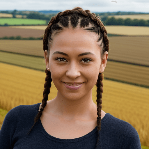 AI generated: A character named 'Sarah'.

she is mixed race and in her 30s.

she has dark ginger hair and very dar...