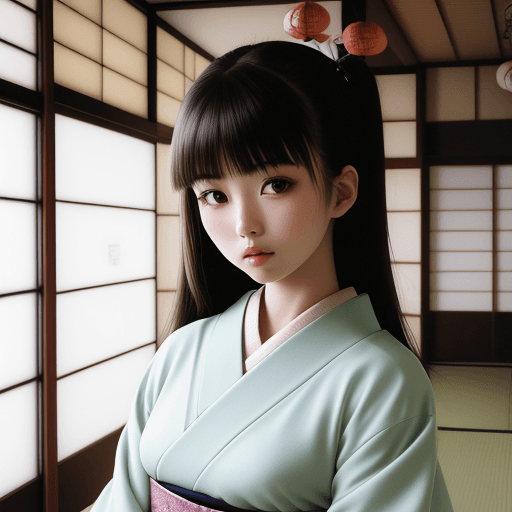 AI generated: young pretty japanese 
