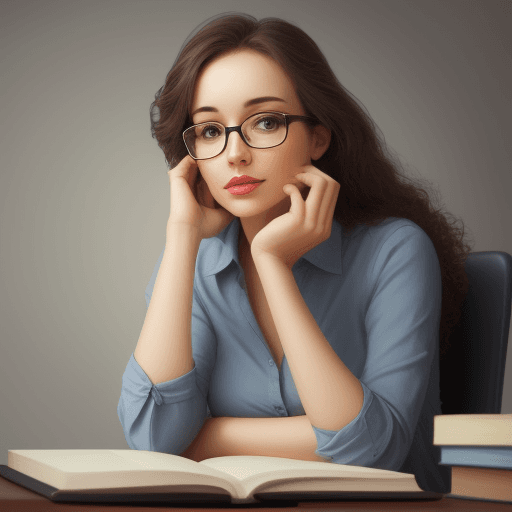 AI generated: intelligent woman