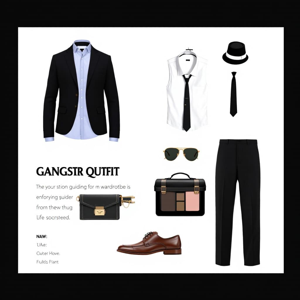 AI generated: "Kindly outline a comprehensive guide for converting an individual's existing wardrobe into a thug l...