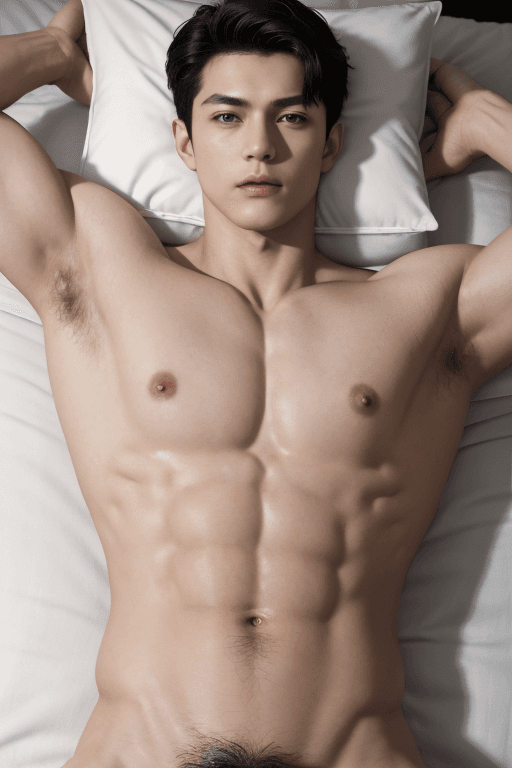 AI generated: masterpiece, best quality, highres, absurdres, realistic, pov, pectoral grab, grabbing, pectorals, 2...