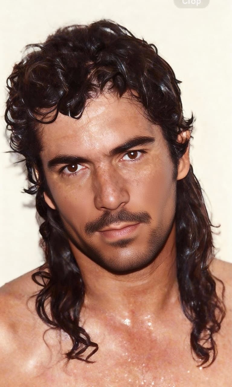 AI generated: {
  "subject": {
    "type": "male model",
    "expression": hip and cool",
    "eyes": {
     ...